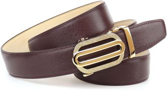 Anthoni Crown Lederg&uuml;rtel ANTHONI CROWN, Damen, Gr. 100, rot (dunkelrot), Rindsleder, G&uuml;rtel Lederg&uuml;rtel