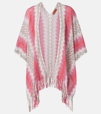 Missoni Lam&eacute; fringed poncho