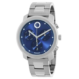 Movado Trend Propel Chronograph Quartz Blue Dial Mens Watch 3601350