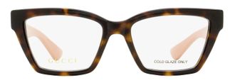 Gucci GG1715O Squared Cat-Eye Eyeglasses - Havana