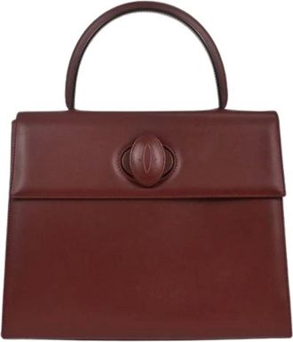 Cartier Pre-owned Handbags, female, Red, Size: ONE SIZE Pre-owned Leather Handbag