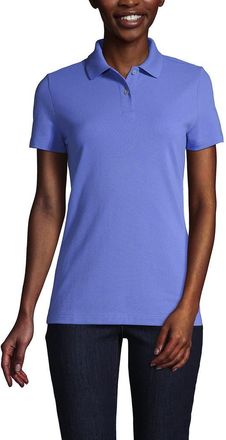 Lands End Short Sleeve Basic Mesh Polo Shirt in True Blue at Nordstrom, Size X-Small