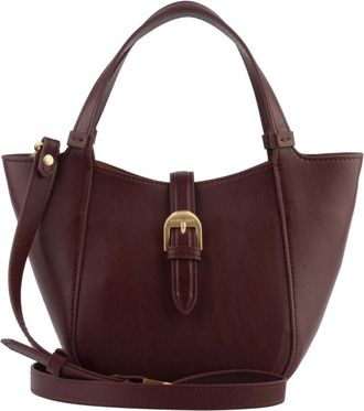 Pourchet Tassen, Dames, Rood, ONE Size, Leer, Petit port&eacute; main