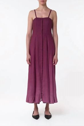 Gabriela Hearst Margritte Maxi Dress In Deep Bordeaux