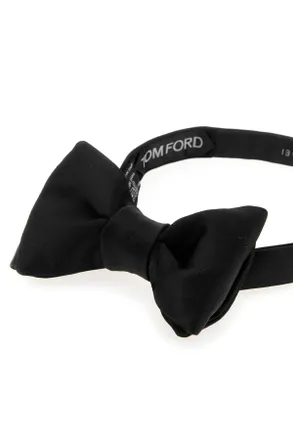 Tom Ford Mens Satin Bowtie Black Fabric: Silk Mulberry Cappelli Hat