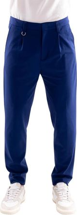 Paolo Pecora Elegante Chino Broek - Heren - Chinos - Blauw - M - Broeken