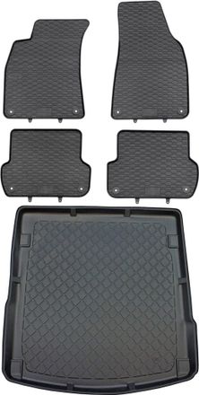 OEM Juego De Alfombrillas De Goma Para Coche Y Alfombrilla Para Maletero Para Audi A4 B6 B7 Sed&aacute;n (2001-2007)