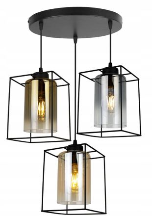 OEM L&aacute;mpara Colgante Moderna Y Elegante Con Pantalla De Cristal
