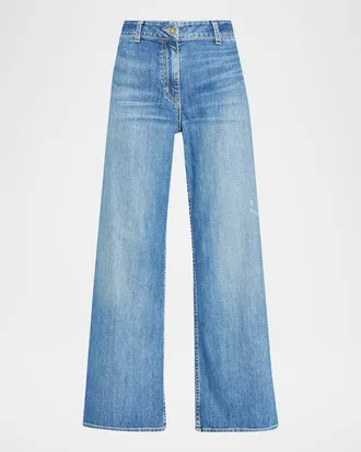 Nili Lotan Megan Wide-Leg Jeans