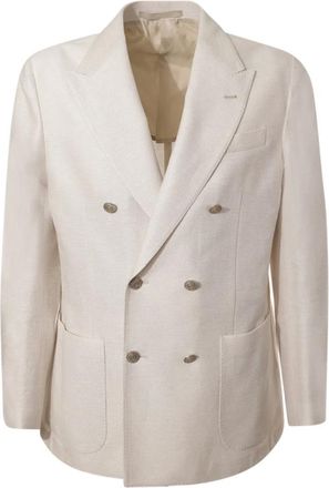 Eleventy Heren, Jassen, Beige, Maat: M Katoen