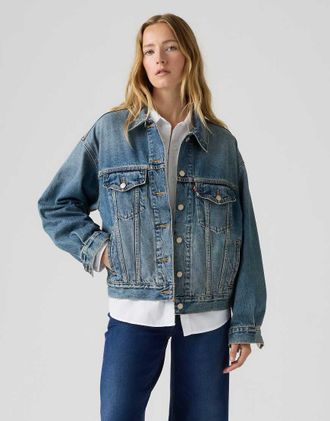 Levi's giacca trucker in denim anni 90 blu