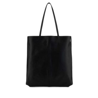 Jil Sander Black Leather Linea Shopping Bag