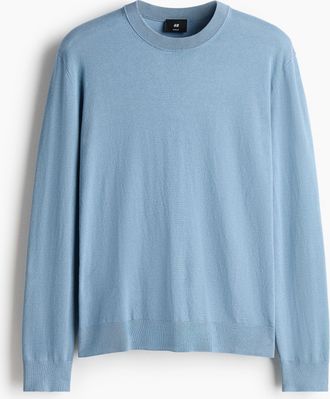 H&M Feinstrickpullover in Regular Fit - Blue