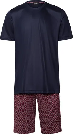 Hanro Night And Day Cotton Pajama Set in Red Gems Print at Nordstrom, Size X-Large