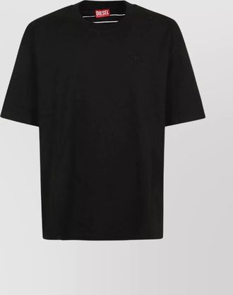 Diesel ribbed crew neck loose fit t-shirt