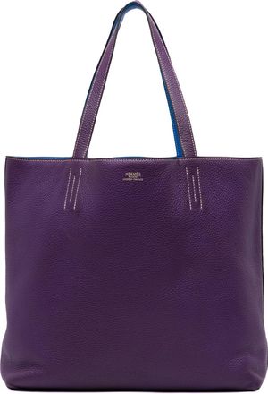 Herm&egrave;s Pre-owned Womens Garden Party Tote Bag - Purple Leather - One Size