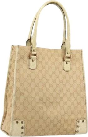 Gucci Pre-owned Tote Bags, female, Beige, Size: ONE SIZE Pre-owned Vintage Tote Bag