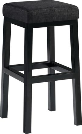 Clp Clp - Taburete De Bar Taylor Funda De Tela Altura Del Asiento 78 Cm Estructura De Metal Negro Gris Oscuro