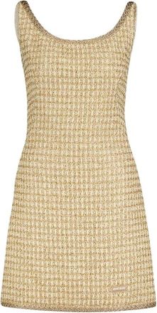 Miu Miu Dames, Jurken, Beige, Maat: M Nylon