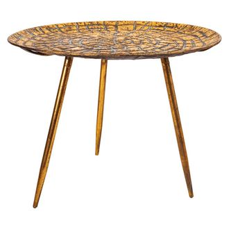 Wanderlust Deco Wanderlust Deco - Mesa De Centro De Metal Dorada 54.5x54.5x40