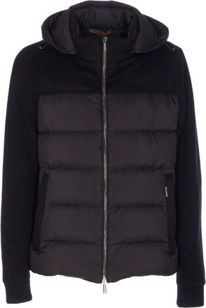 Moorer Allori removable-hood jacket - men - Polyurethane/Wool/Cashmere/Polyamide - 48 - Black