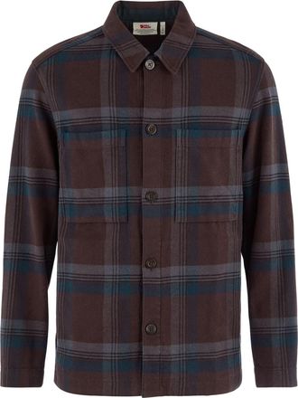 Fj&auml;llr&auml;ven Mens Singi Flannel Overshirt Brown XL