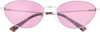 Moschino 61mm Gradient Pilot Sunglasses in Palladium at Nordstrom Rack
