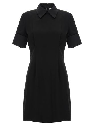 Sportmax Black Viscose Short Womens Dress