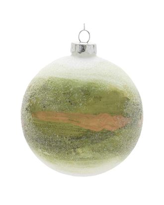 Melrose International Set Of 6 Beaded Glass Ball Ornament