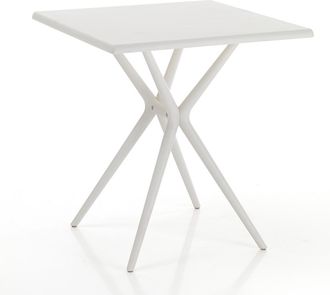 Oresteluchetta Mesa De Jard&iacute;n De Polipropileno Ligero Y Anti-uv 70x70cm Minot - Blanco
