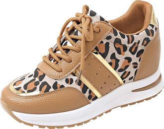 Generic Trainers, Womens Black Outdoor Shoes, Height Magnification, Leisure Shoes, Non-Slip Walking Shoes, Sports Shoes, Breathable Road Running Shoes for Wal