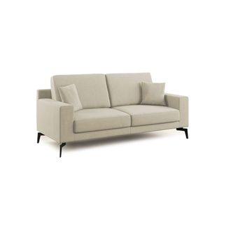 Divani.Store Prestige Sof&aacute; Moderno En Microfibra Desmontable 186 Cm Crema