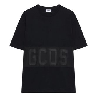 GCDS Hombre, Camisetas, Negro, Talla: S
