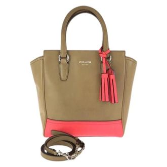 Coach Pre-owned Legacy Mini Tanner Leather 2way bag - - Pre-owned - Donna - Beige - ONE SIZE