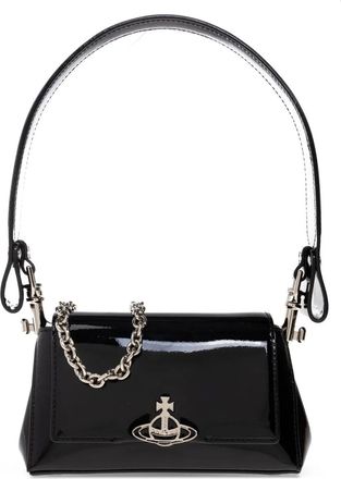 Vivienne Westwood Borsa a spalla con decorazione Orb - Nero
