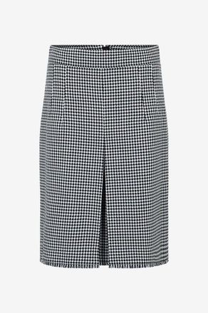 Akris Kurzer Hahnentritt-Tweedrock