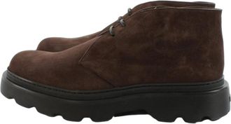 Tod's Lace-up Boots - Heren - Veterlaarzen - Bruin - 43 EU - Schoenen