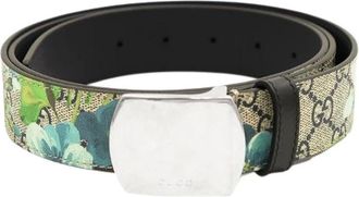 Gucci Pre-owned Belts, female, Multicolor, Size: ONE SIZE Pre-owned GG Blooms Supreme Leather Belt