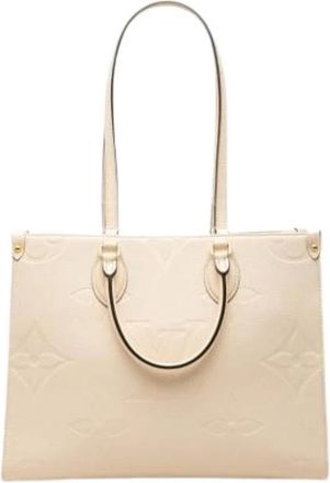 Louis Vuitton Pre-owned Vintage Tote Bag - Dames - Vintage Shopper - Beige - ONE Size - Leer - Vintage