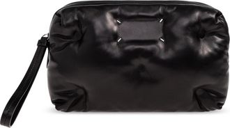 Maison Margiela Glam Slam Clutch - Dames - Clutches - Zwart - ONE Size - Leer - Tassen