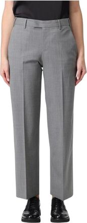 PT01 Pt01, Broeken, Dames, Grijs, XS, Lichtgrijze Stijlvolle Broek