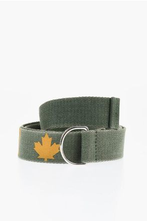 Dsquared2 Solid-Color Belt ONE LIFE ONE PLANET With D-Ring Buckle 40mm size One