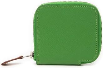 Herm&egrave;s Pre-owned Wallets, female, Green, Size: ONE SIZE Pre-owned Coin Pouch