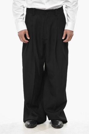 Off-white Virgin Wool 4-Pocket Trousers With 2 Pleats size 48