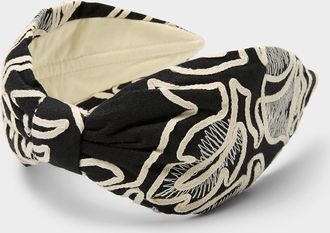 NamJosh Womens Contrast abstract foliage headband