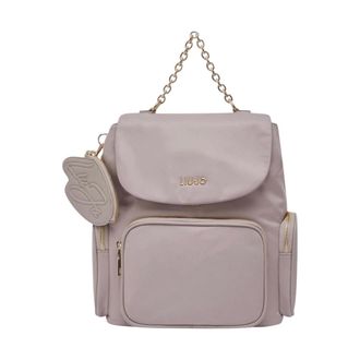 Liu Jo Backpacks, female, Gray, Size: ONE SIZE Backpack M Nylon