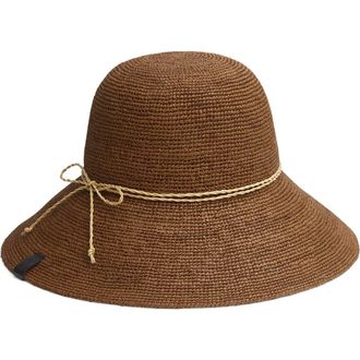 Rag & Bone Woven Raffia Bucket Hat in Brown at Nordstrom, Size Medium