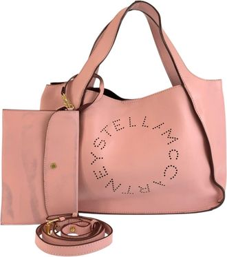 Stella McCartney Stella Mccartney Pink Leather Pouch Shoulder Bag Tote Bag (Pre-Owned)