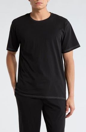 Majestic International Cotton Pajama T-Shirt in Black at Nordstrom Rack, Size Xx-Large