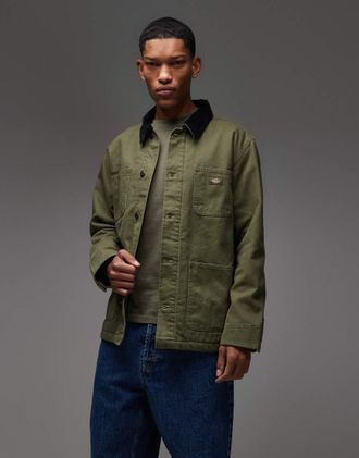 Dickies Lined Chore - Giacca in tela verde kaki